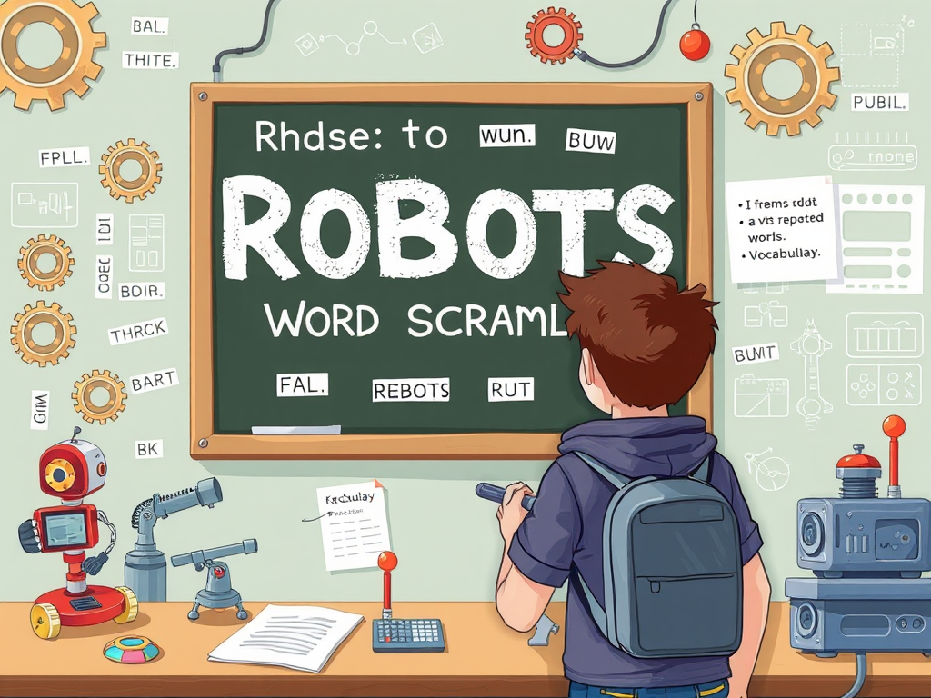 robotics word scramble answer key